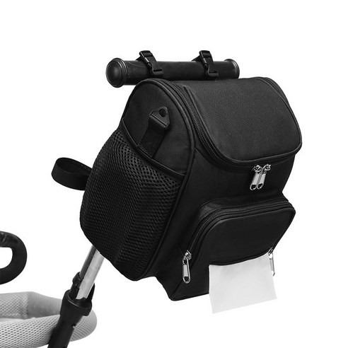 black k7 대용량 다용 숄더백 기저귀 가방 출산 방수 수납가방, 블랙