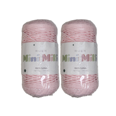 미니밀리실 버블 토트백 150g (총 300g), 2개, 701 소프트핑크