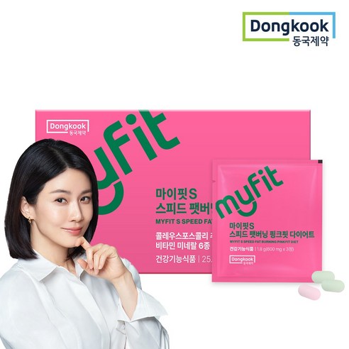 동국제약 마이핏 이보영 팻버닝 콜레우스포스콜리 다이어트, 1박스, 14회분