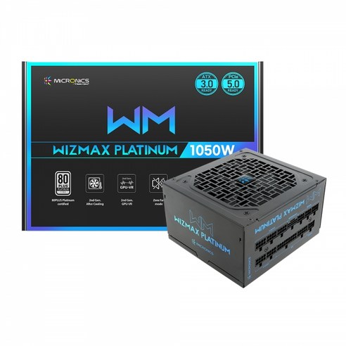 마이크로닉스 WIZMAX 1050W 80PLUS PLATINUM 풀모듈러 ATX 3.0 (PCIE5)