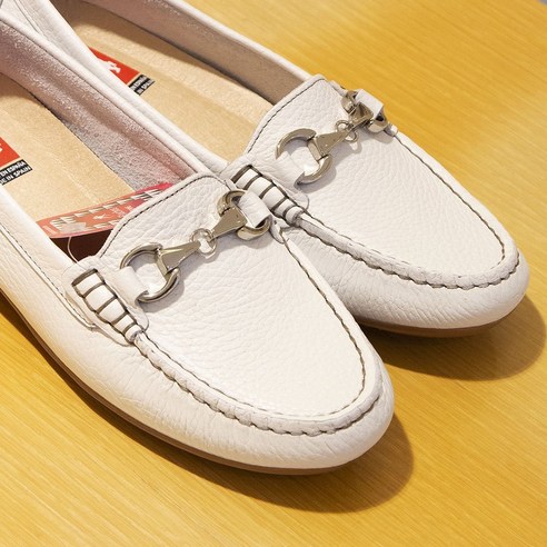 [백화점정품] 바이네르 로퍼 8R23 화이트 여성 수입 컴포트화 바이네르메쉬컴포트슈즈