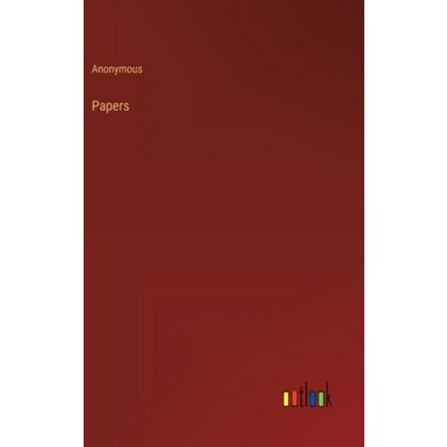 (영문도서) Papers Hardcover, Outlook Verlag, English, 9783368123239