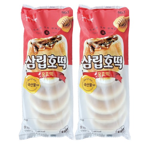 [JH삼립] 옛날 꿀호떡 9입 (513g) 3봉, 3개, 513g