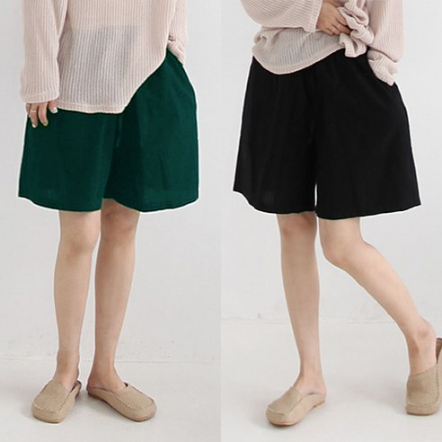 애플망고옷장 2개세트 빅사이즈 여름 치마반바지 밴딩팬츠