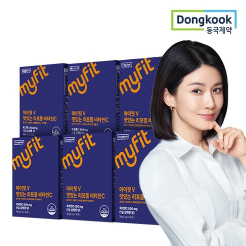 동국제약 마이핏V 흡수율UP 리포좀 식약청인증 비타민C 리포조말 비타민씨, 6박스, 28포