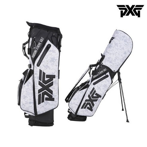 PXG [카네정품] 카모패턴 하이브리드 스탠드백, 화이트, 화이트