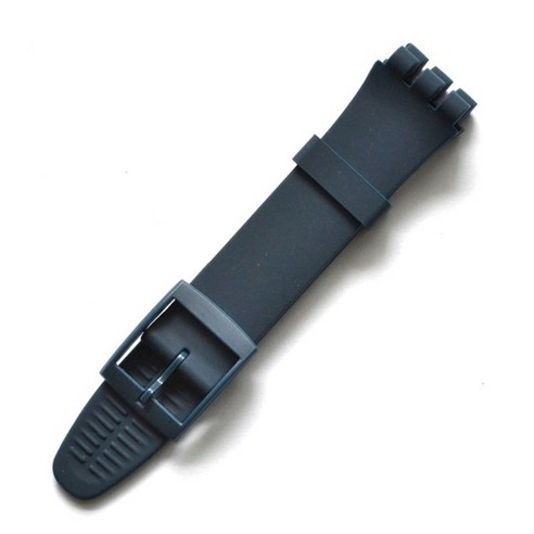 SWATCH 스와치 시계 호환 17mm 19mm 블랙 화이트 네이비 플라스틱 러버 워치 밴드 실리콘 젤리 핀버클 탱버클 스트랩 우레탄 시계줄