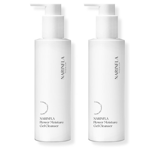 나린플라 속건조 전용 클렌징 젤 올인원 클렌저 아침 세안제, 200ml, 2개