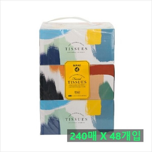 노브랜드 미용티슈 240매 6입 x 8개입(2박스 총 48개), 각티슈 240매 6입 x 8개