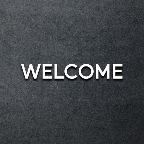 마마픽스 아크릴 도어사인 표지판 화이트, 1개, WELCOME