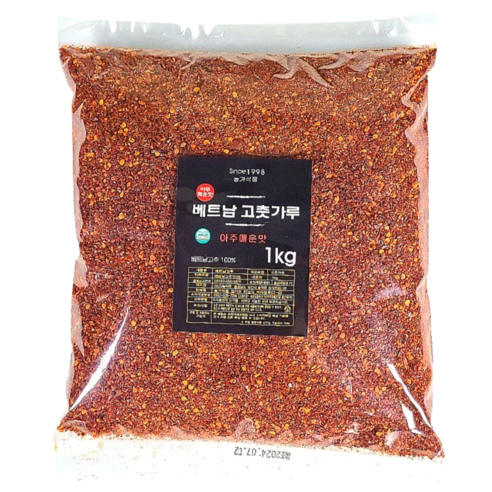 국내세척가공 베트남 김치용 고춧가루 다용도, 베트남 김치용 1kg, 1개, 1kg