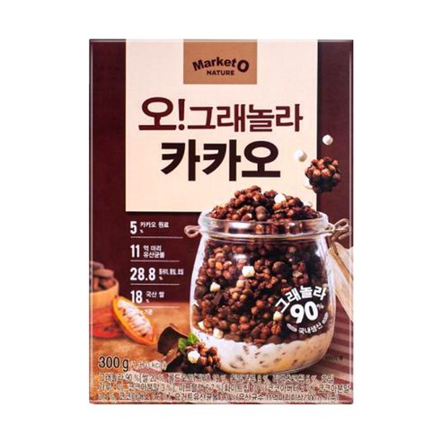 오리온 마켓오네이처 오그래놀라 카카오 300g, 1개