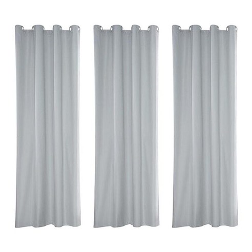 안뜰 파빌리온 방수 그로멧 태양 그늘 커튼에 대 한 2/3/4pcs 야외 커튼, 3pcs 54x96inch, 설명