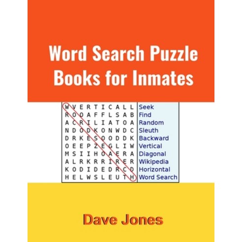 Word Search Puzzle Books for Inmates: Word Search for Inmates Paperback, Independently Published