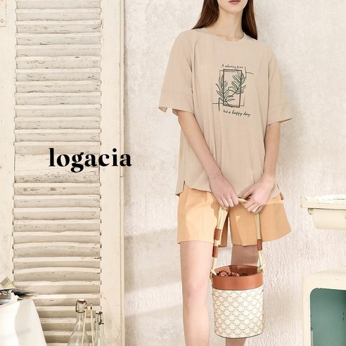 로가시아 24S/S 린넨라이크 아트웍 티블라우스 4종