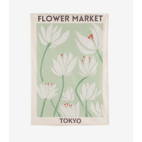 대형패브릭포스터 두꺼비집가리개 플라워마켓 양재꽃시장 도쿄 TOKYO