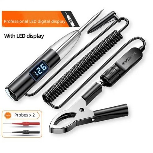 2024 LED 디스플레이 회로 테스터 펜 도구 함께 차량 수리를 도와주는 자동차 진단기 포함, 1개 오텔진단기