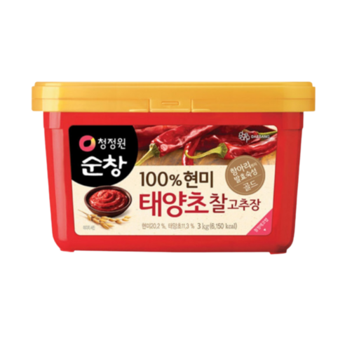 청정원 순창 태양초 현미 찰고추장 3kg, 1개