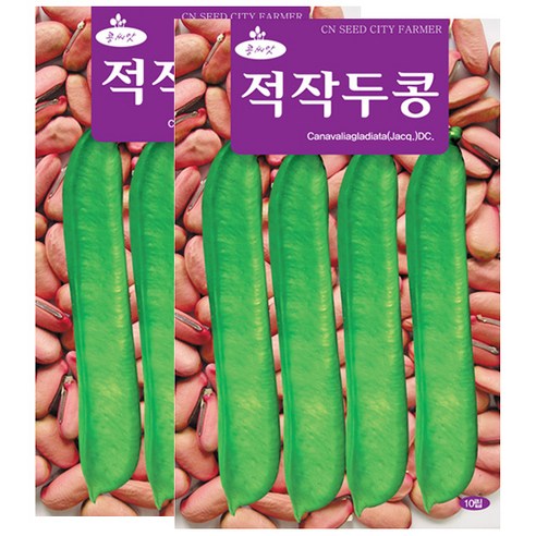 세인화분 적작두콩 10립 - 국산 작두콩 콩씨 콩씨앗, 2개