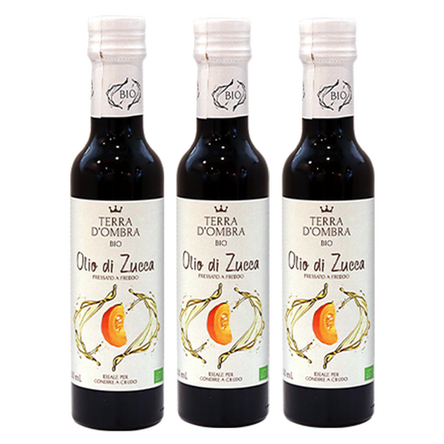 [이태리산] 유기농 호박씨오일 몸에좋은 호박씨유, 250ml, 3개