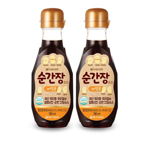 아이배냇베베 순간장 소스 190ml, 비빔용, 190ml, 2개