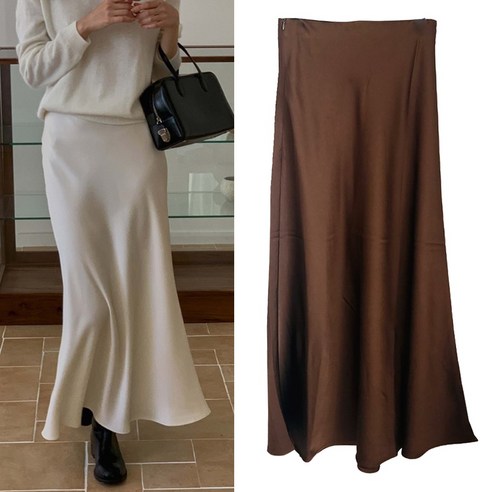 새틴 밴딩스커트: 우아함과 편안함을 모두 갖춘 당신의 스타일 파트너