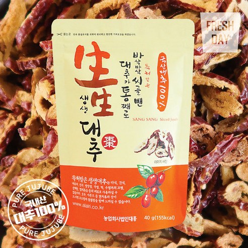 대추가통째로 바삭달콤 과일칩 생생대추칩, 10개
