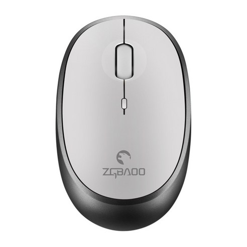 새로운 개인 모드 무선 마우스 2.4G 미니 데스크탑 노트북 마우스 무선 마우스, 백 은, 규격 없음