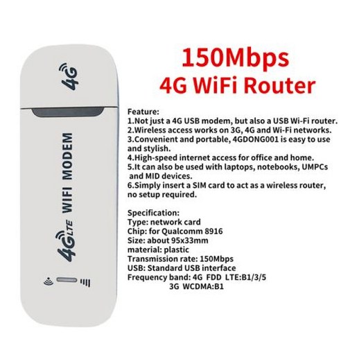 라우터 와이파이 H5577R 4G Lte 무선 핫스팟 SIM 카드 슬롯 칩 휴대용 모뎀 2100mAh 미니 모바일 플러그 앤 플레이 150Mbps, 7) 4G Lte Router