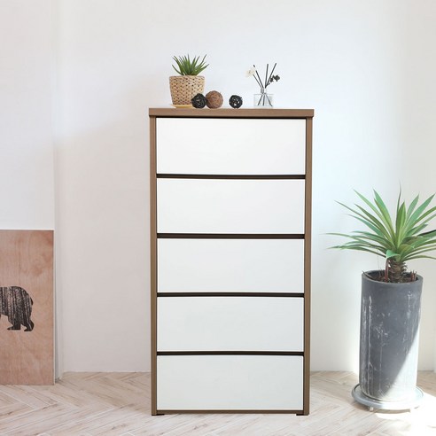 고급스러우면서도 합리적인 가격의 하이그로시 늘봄 5단 깊은 서랍장