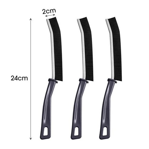 내구성 그라우트 틈새 청소 브러시 주방 화장실 타일 조인트 사각 색상 × 모델명/품번 × 수량, 12.Black- 3PC × 6) Black 3PC × 1개 섬네일