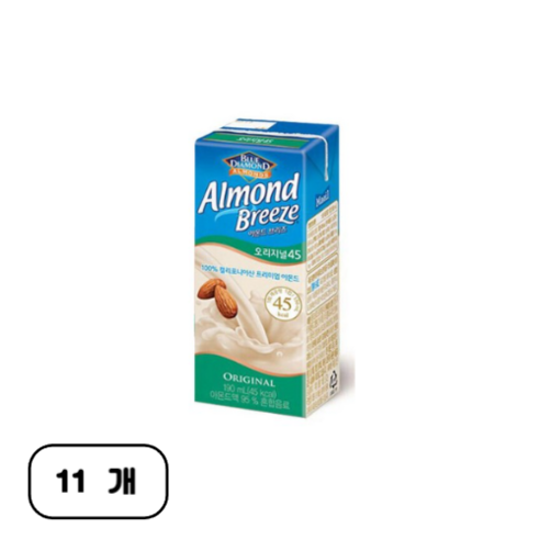 블루다이아몬드 아몬드 브리즈 오리지널, 190ml, 11개