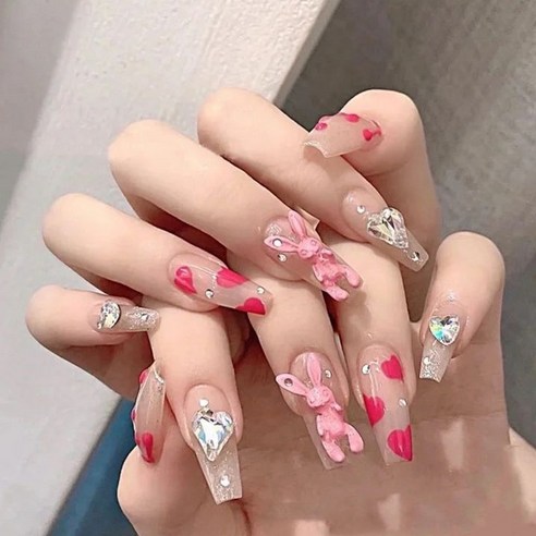 떨샵 간편하게 붙이는 네일팁 러블리 베스트, 2개, NAIL-N228