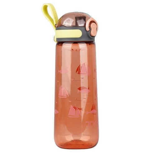 Tritan 만화 헬스 물컵 성인 남성 운동컵 맞춤형 패션 플라스틱컵 공장 화물원, 산호분, 500ML