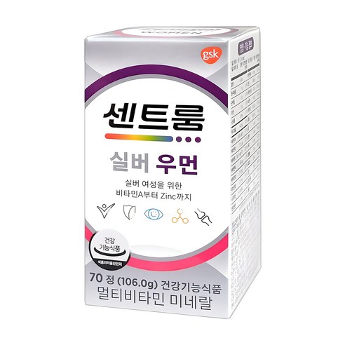 센트룸 한국화이자제약 센트룸 실버 포 우먼 멀티비타민 미네랄, 70정, 1개
