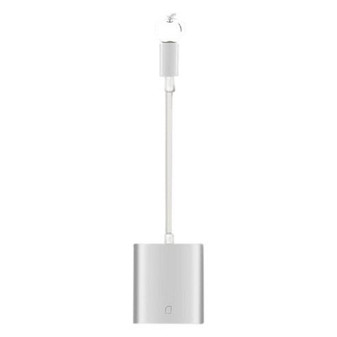 노 브랜드 iPhone X 8 7 6 6S Plus iPad용 SD 카드 리더기 및 Micro-SD-8핀 케이블 어댑터, 카드 리더