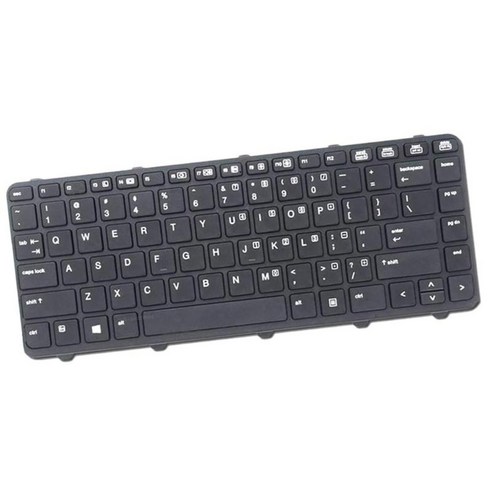 Probook 430 G1 키보드(블랙 프레임 포함)용 교체용 노트북 키보드, 290x150x5mm, 검은, 플라스틱