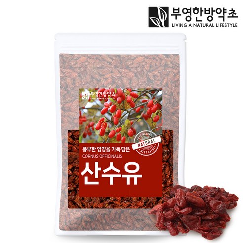 부영한방약초 국산 구례 산수유 300g 말린 건산수유 차, 2개