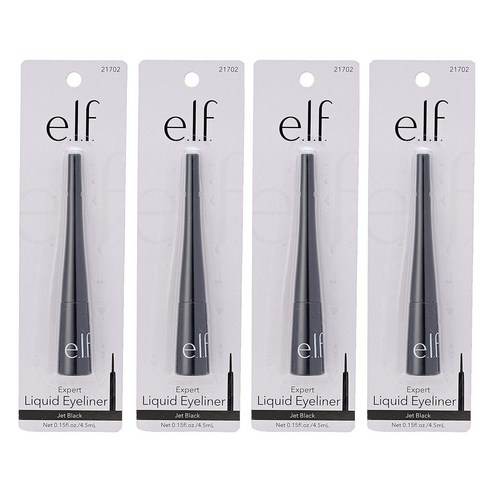 elf 엑스퍼트 리퀴드 아이라이너 4.5 g, Jet Black, 4개