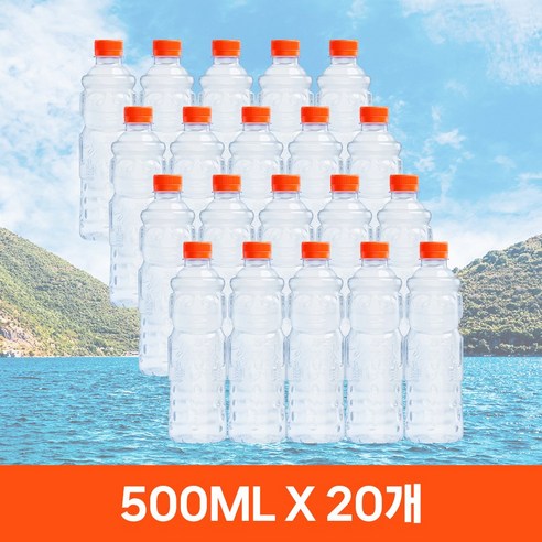 한라수 제주 무라벨, 20개, 500ml