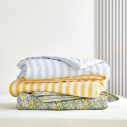 땀 많은 여름밤, 퓨어코튼 고밀도면 차렵이불로 쾌적하게 꿀잠!