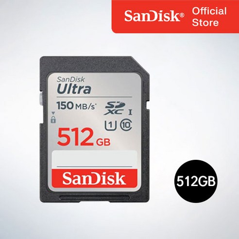 샌디스크코리아 공식인증정품 SD메모리카드 SDXC ULTRA 울트라 DUNC 512GB, 512기가