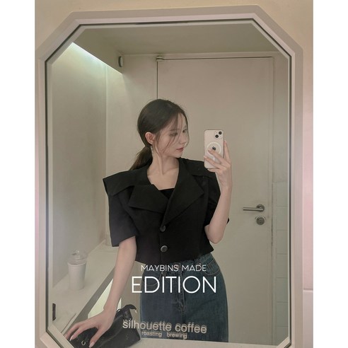 [메이빈스]몽주 크롭 세일러 자켓(+반팔ver.)