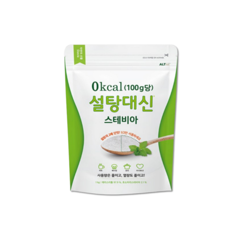 설탕대신 스테비아 대용량 에리스리톨 효소처리 설탕대체 1kg, 1개