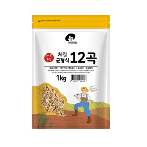 엉클탁 체질균형식 12곡, 1kg, 5개