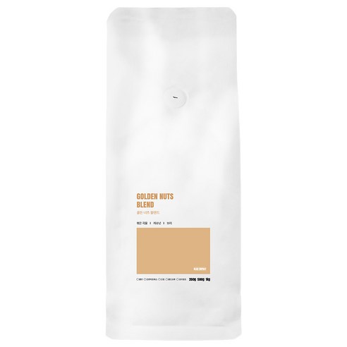 빈임팩트 골든 넛츠 블렌딩 원두 당일로스팅, 1개, 1kg, 프렌치프레스