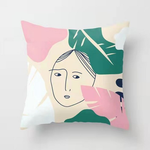 KORELAN ins 스타일쿠션 베개 자동차 쿠션 소파 쿠션 낮잠 베개 귀여운 쿠션, 40cm*40cm( 베갯잇+베개심), 12