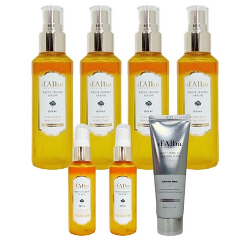 [홈쇼핑 대용량] 달바 시즌5 로얄 미스트 세럼 160ml 4개+60ml 2개+슬리핑마스크, 100ml 4개+60ml 2개+슬리핑마스