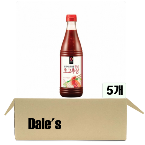 데일즈기획 청정원 초고추장, 1kg, 5개