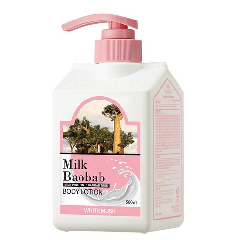 밀크바오밥 바디로션 화이트 머스크향, 500ml, 1개